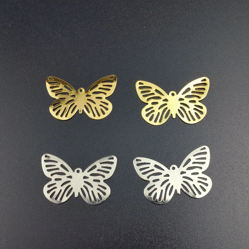 

20Pcs 18x28mm Filigree butterfly Connectors Metal Crafts Gift Decoration DIY Findings