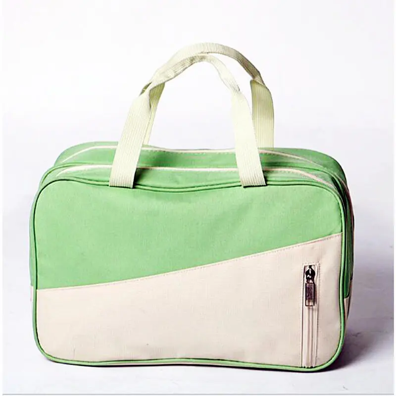 New swimming  storage bags outdoor beach rafting waterproof nylon splicing color hangbag dry wet separation large capacity bag