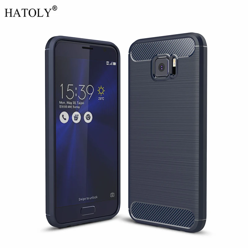 Чехол HATOLY для Asus Zenfone 4V V520KL противоударный мягкий силиконовый гибридный чехол
