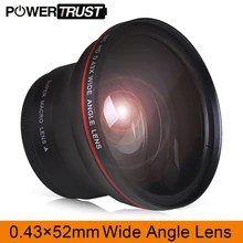 Objectif HD professionnel grand Angle 52MM 0,43x (avec partie Macro) pour appareils photo Nikon D7100 D7000 D5500 D5300 D5200 D5100 D3300 DSLR