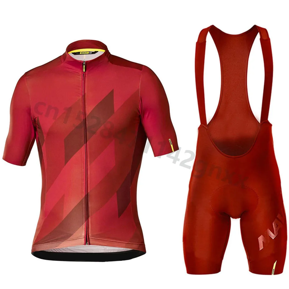 

2019 Mavic Team Men Cycling Jersey Set Summer Quick Dry Short Sleeve Jerseys triathlon MTB Bike Clothing Ropa Ciclismo bicicleta