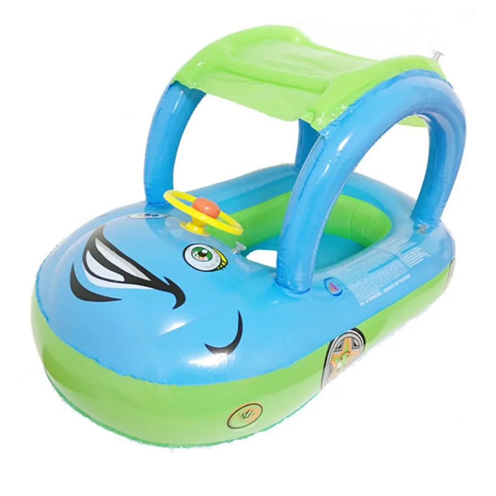 Детское кольцо для плавания от солнца, рулевое колесо, безопасное, праздничное, плавающее, Летнее Детское кресло, надувная лодка для