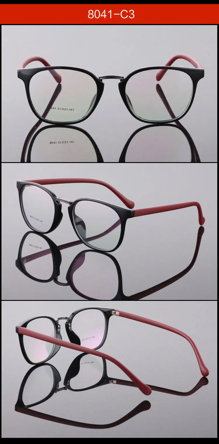 Винтажный фирменный дизайн простые мужские и женские очки круглые оптическая рамка для очков ретро ультра легкие TR90 Классическая оправа 8041