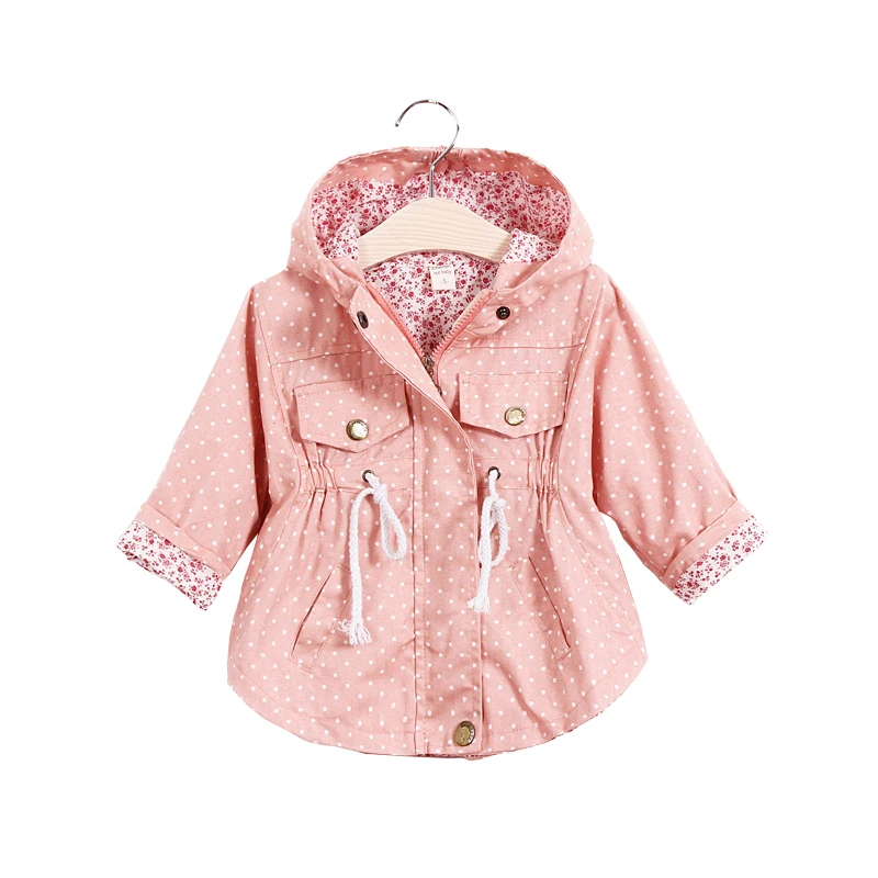 

Mioigee 2019 New Spring Baby Clothes Baby Outerwear Infant Girl Coat Cartoon Wave Printed Batwing Autumn Coat Jackets for Girls