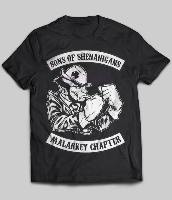 GILDAN 2019 бренд Sons Of Shenanigans Malarkey Chapter Мужская футболка