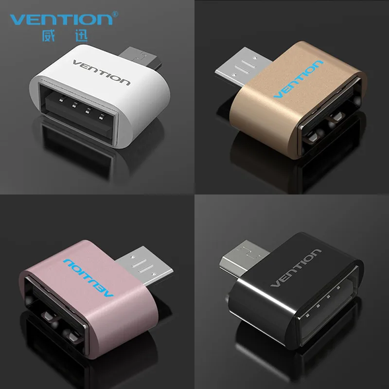  VENTION Micro USB To USB 2.0 OTG Function Adapter Converter for Samsung Galaxy Android Smart Phone for Huawei Tablet Pc 