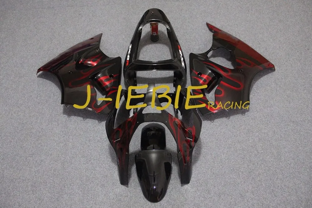 

Black red fire Injection Fairing Body Work Frame Kit for Kawasaki NINJA ZX6R ZX6 ZX 6 R 2000 2001 2002