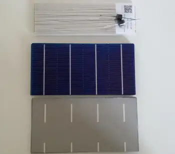 

Kit 36pcs 3" x 6" A(-) Grade solar Panel cells + Tabbing WIRE + Diodes. 2W/piece 0.5V for diy solar panel.Free shipping