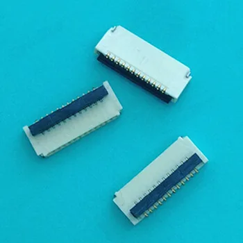 

12-pin Gold-plated FPC LCD Screen Cable Socket 0.5 Spacing Rear Flip Type Double Contact High Temperature Resistance
