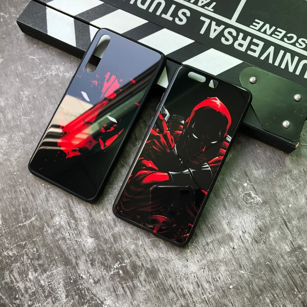 Чехол для huawei P20 Pro, чехол из закаленного стекла Deadpool для huawei P10 Pro, чехол для телефона huawei mate 10 20 lite v9 v10