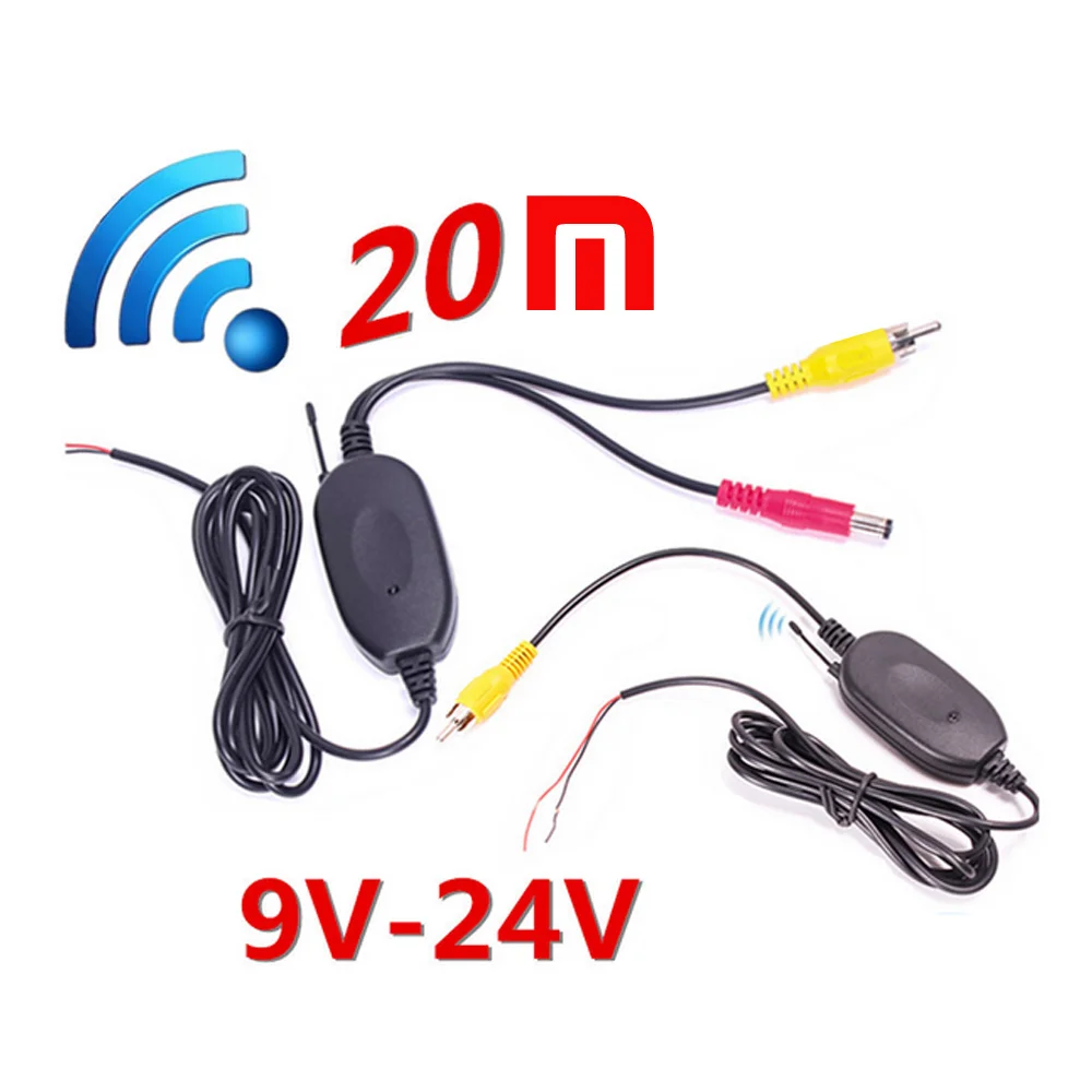 

Parking Car Wireless Rear Camera Reverse Car DVD Backup RCA Video Wireless 20M 2.4Ghz Transmitter Receiver Kit for Nissa BMW