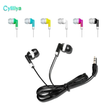 

300pcs Wholesale Cheapest disposable earphones for bus or train or plane For school gift one time use black colorful color