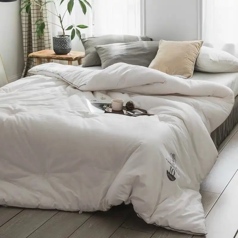 Новое мягкое толстое теплое одеяло из чистого хлопка зимнее соевое волокно для спальни одеяло для взрослых однослойное/двойное постельное белье одеяла