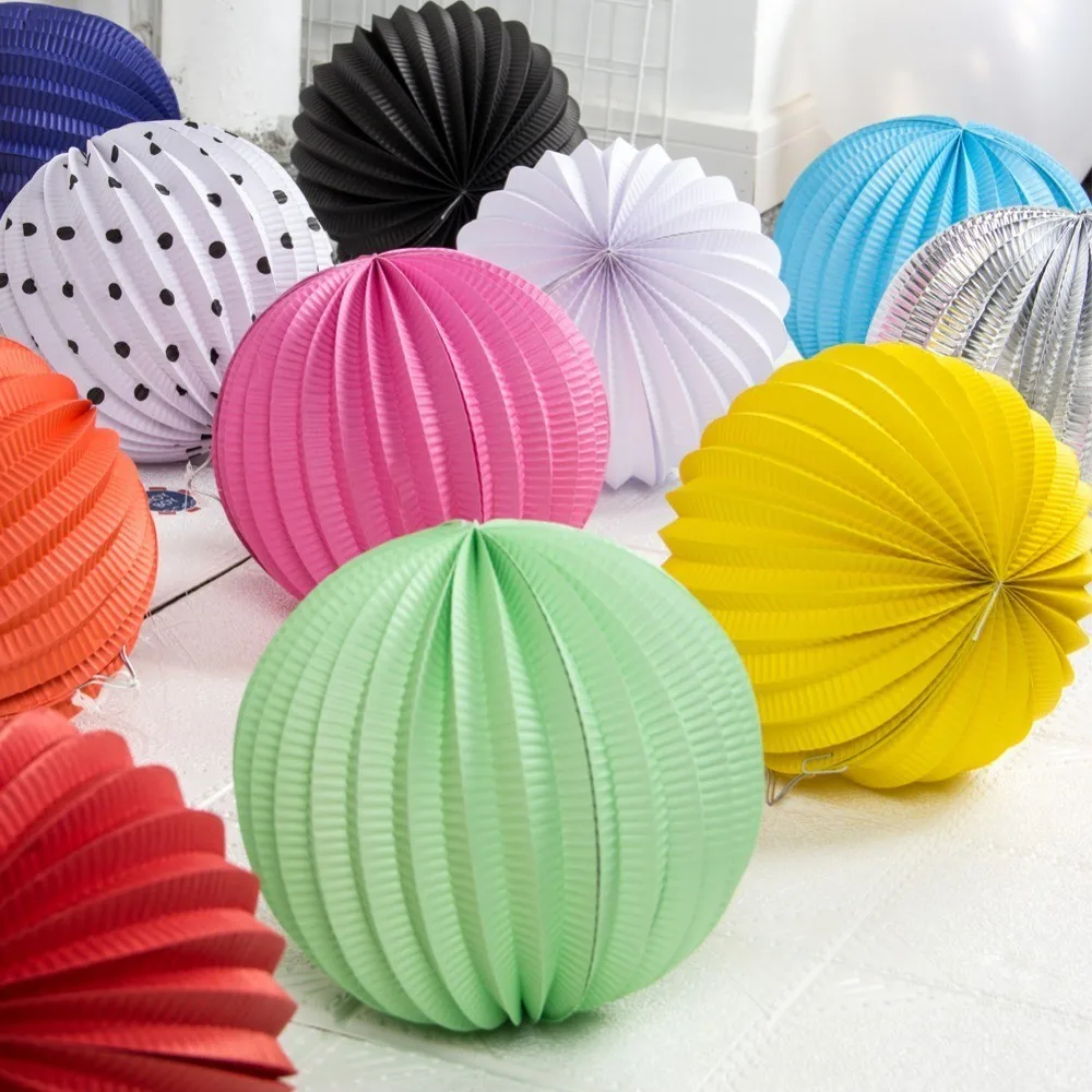 Hanging Paper Lanterns1Pc 32cm Accordion Paper Lanterns For Wedding
