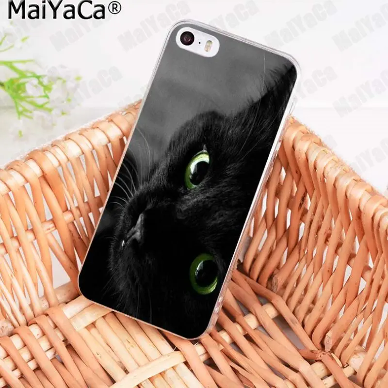 MaiYaCa Черный кот глазящий глаз в продаже! Роскошный классный чехол для телефона iPhone 11 pro 8 7 6 6S Plus X 5 5S SE XR XS MAX - Цвет: 4