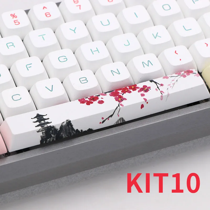 Five sides Dye-subbed PBT Spacebar 6.25U cherry profile keycap for DIY mechanical keyboard