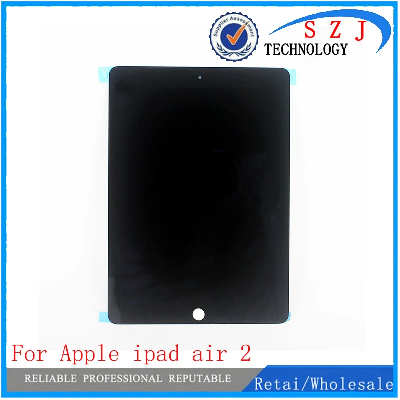 Новый для Apple ipad air 2 ЖК дисплей с сенсорным экраном дигитайзер 6 A1567 A1566 Черный
