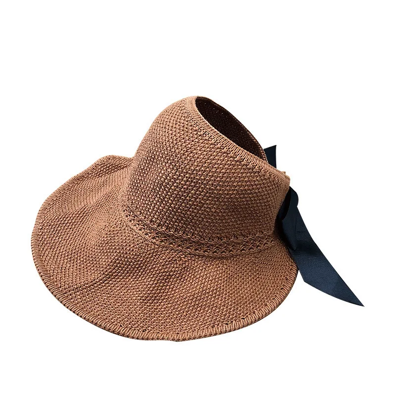 Для женщин Соломенная Панама шляпа сомбреро Fedora Кепки широкими полями Sunbonnet Sunhat нет Топ Кепки модные