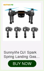 Sunnylife DJI Spark Расширенная посадочная площадка Skid Heighten Legs + 2 пары 4730F быстросъемный складной пропеллер 4,7 "реквизит 4,7 дюймов