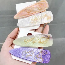 1 шт., заколка для волос в виде раковины океанского ветра, ацетатная заколка для волос в виде морской звезды, бронзовая заколка для воды G0429