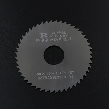 

3pcs 60mm Thick 0.5mm to 2mm Round Saw Blade Solide Carbide Circular Milling Saw Blades CNC Lathe Metal Cutting Tool