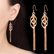 HIYONG Romantic Long Earring Pendant 1 Pair Women Tassel Gold/ Silver Color Stylish Girl Women Star Streamlined Fashion Earrings HIYONG Romantic Long Earring Pendant 1 Pair Women Tassel Gold/ Silver Color Stylish Girl Women Star Streamlined Fashion Earrings