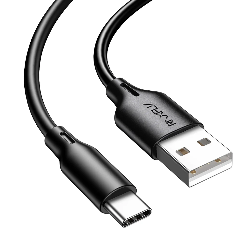 USB raxfly type-C кабель для samsung S9 S8 быстрая Синхронизация данных USB-C провод для зарядки телефона USB шнур для зарядного устройства для Xiaomi Mi9 Redmi Note 7 - Цвет: Black