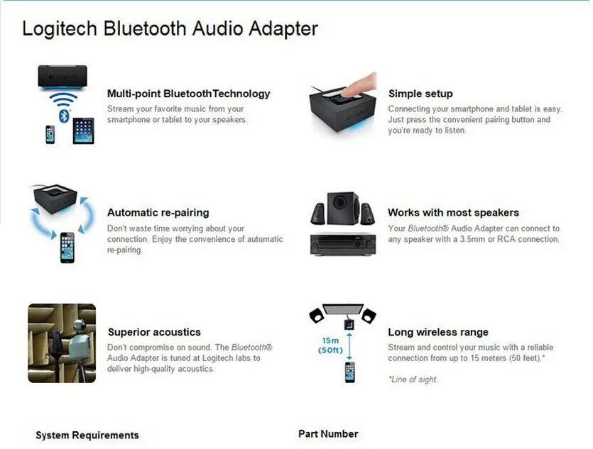 Logitech Bluetooth Audio Wireless Speaker Adapter Receiver New Version Speaker Vibro Speaker Priceadapting Materials Aliexpress