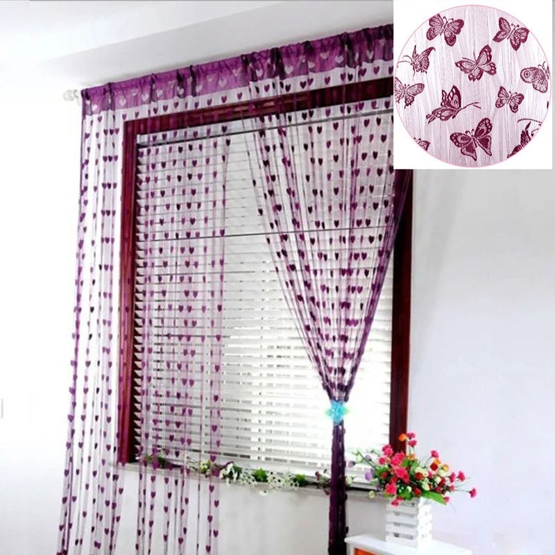 21m String Curtain Tassel Window Door Decor Panel Divider Yarn String Curtain Living Room Bedroom Kitchen  (5)