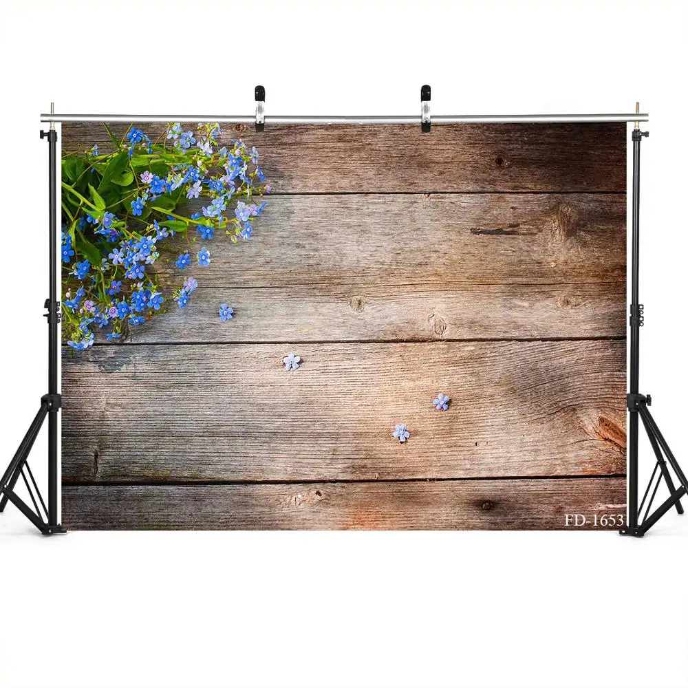 

Photographic Backdrop Vintage Wooden Plank Floral Vinyl Cloth Photo Background for Photo Studio Fundo Fotografia Baby Photophone