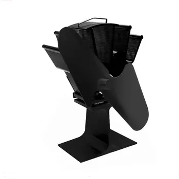 

2 Blades Heat Powered Stove Fan Home Silent Heat Powered Stove Fan Ultra Quiet Wood Stove Fan Fireplace Fan