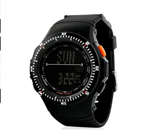 SKMEI мужские спортивные часы мужские модные часы повседневные кварцевые часы светодиод цифровой водонепроницаемый военные наручные часы Прямая - Цвет: Черный