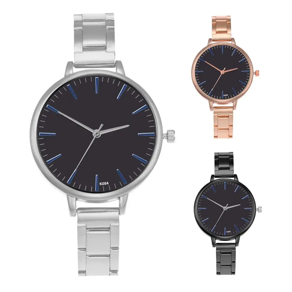 

K084-G/K084-W Women Steel Strap Quartz Watches Leisure Fashionable Business Wristwatch Personality Wild Women Watch Best Gift