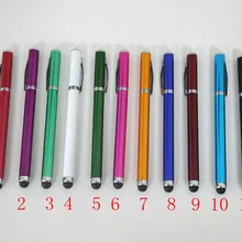2 в 1 ручка-стилус Шариковая ручка для samsung Galaxy S3 S4 iPhone 4 5 5S 5C для iPad Mini 300 шт./лот