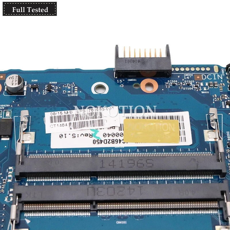 Flash Sale  NOKOTION original 764685-001 Main board for HP 355 G2 Laptop motherboard A6-6310 1.8Ghz ddr3 works