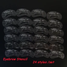 Eyeliner stencil human hair Eyebrow Stencil Mold guide shaper template permanent make up eye brow shaping kit perfect eyebrows
