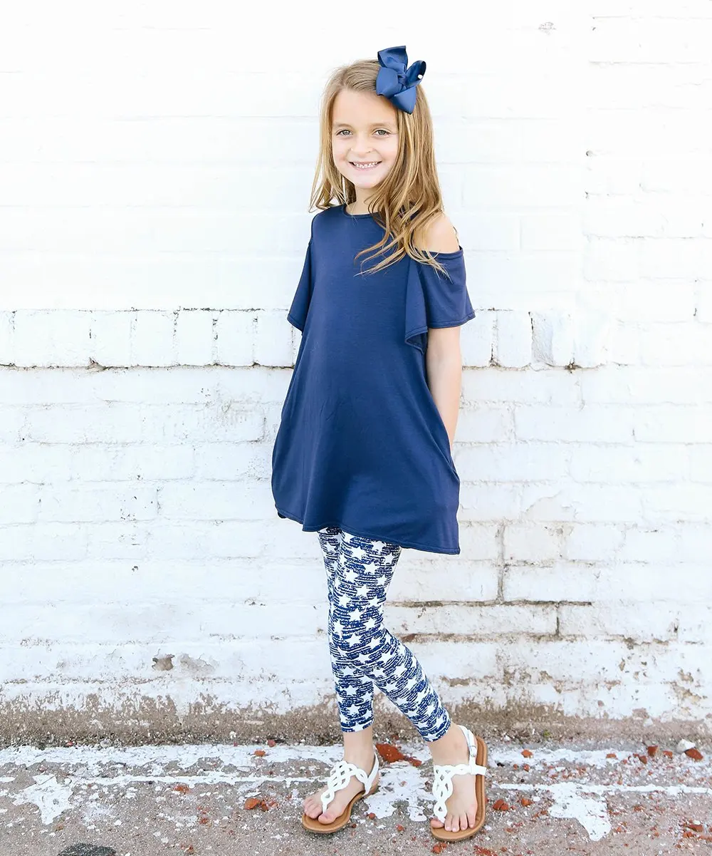 1 6Y Kid Girl Clothing Set Girls Leggings Summer Children Legging