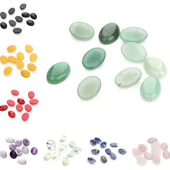 

13*18mm Natural Stone Cameo Cabochon Beads Oval Shape Cabochon Setting Base Supplies Beads For Jewelry Making 10pcs/lot F5009
