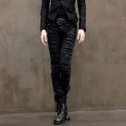 2019 новый черный Рваные джинсы мода личности отверстие Мужская Корейская приливные прямые узкие джинсовые штаны Повседневное обтягивающие