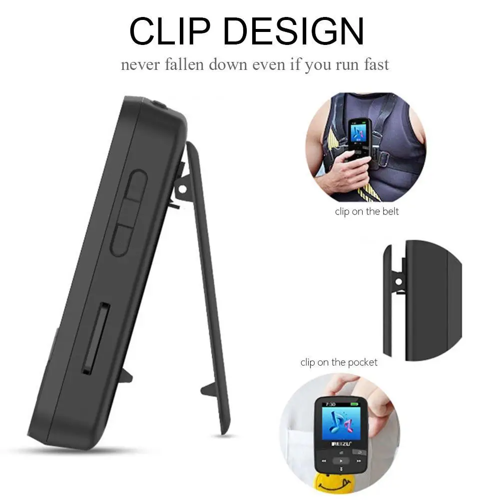 RUIZU X50 8 Гб Спортивный Mp3 мини MP3 плеер с зажимом спортивный бег музыка FM