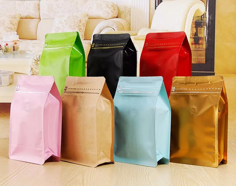 Download 20 Pcs/Lot, Box Pouch Half Pound Coffee Bag with Pocket ... Yellowimages Mockups