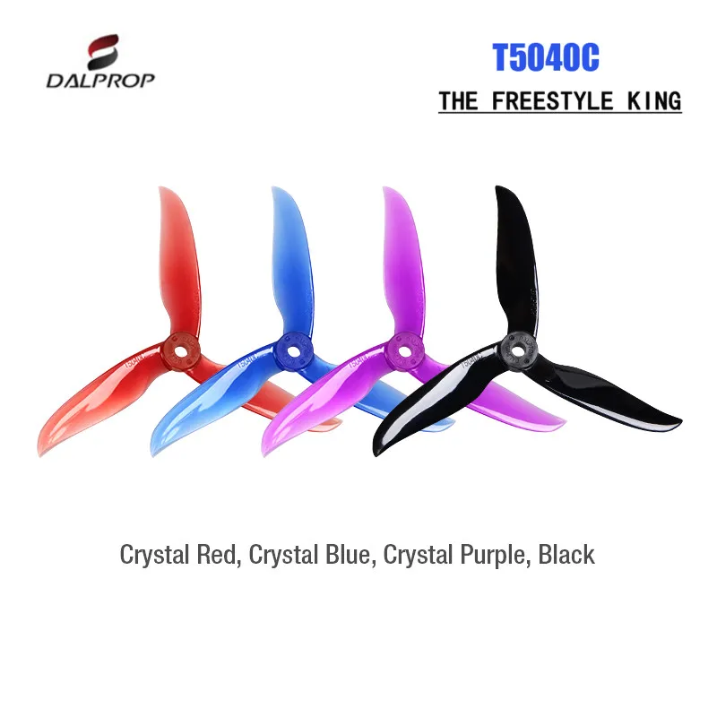 

12Pair 24PCS Upgraded DALPROP CYCLONE T5040C PRO 5040 Pro 5x4x3 3-blade POPO Propeller CW CCW for RC Drone FPV Racing