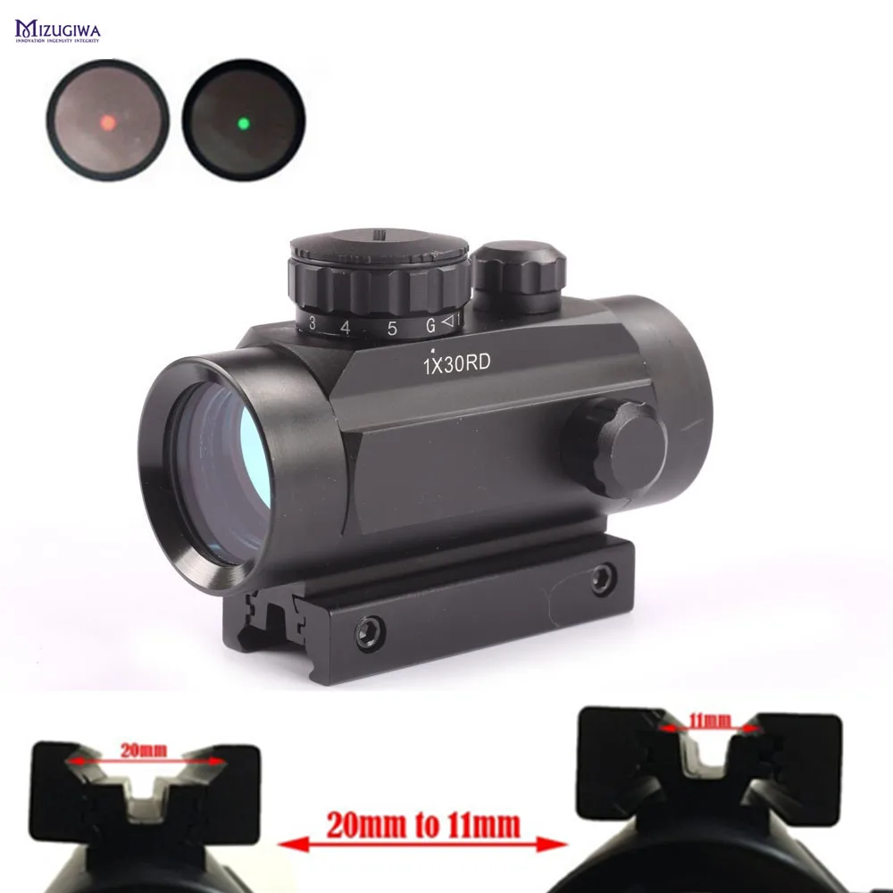 

Tactical Holographic 1X30RD Sight Cross Hari Red Dot Sight Scope Riflescope with 11mm 20mm Rail Mount Integral Picatinny