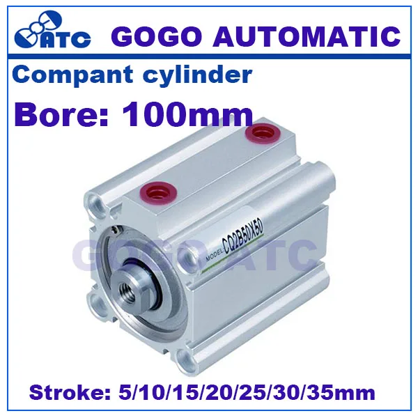 

smc type pneumatic cylinder CQ2B/CDQ2B bore 100mm stroke 5/10/15/20/25/30/35mm Double Acting magnetic piston air cylinder