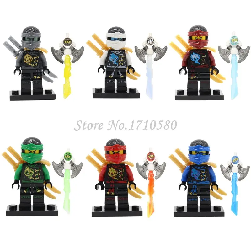 Single Sale Ninjagoinglys Figures Block Cole Lloyd Kai Zane KOZU Jay Wu Krux Yang Gereral Pythor