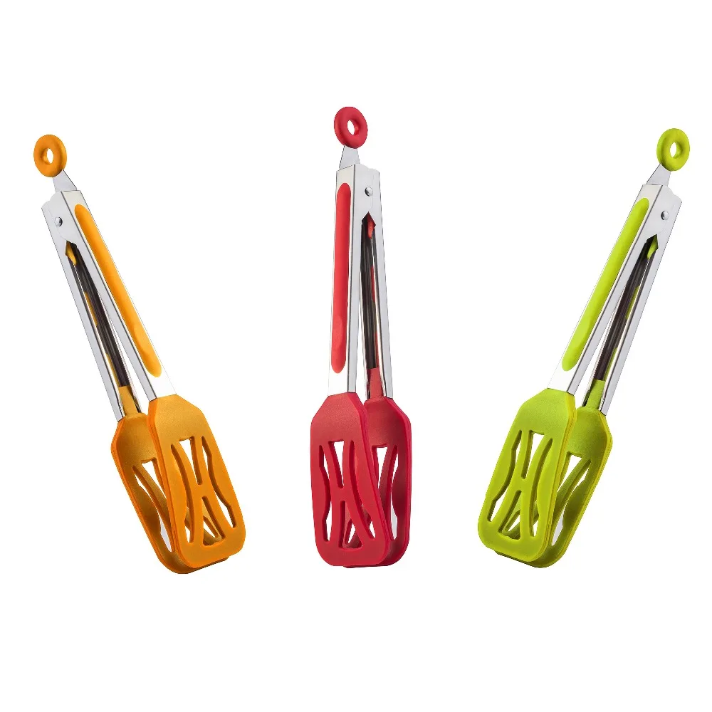 10.5 inch Food Grade Stainless Steel Bread Sandwich Tong Food Tong