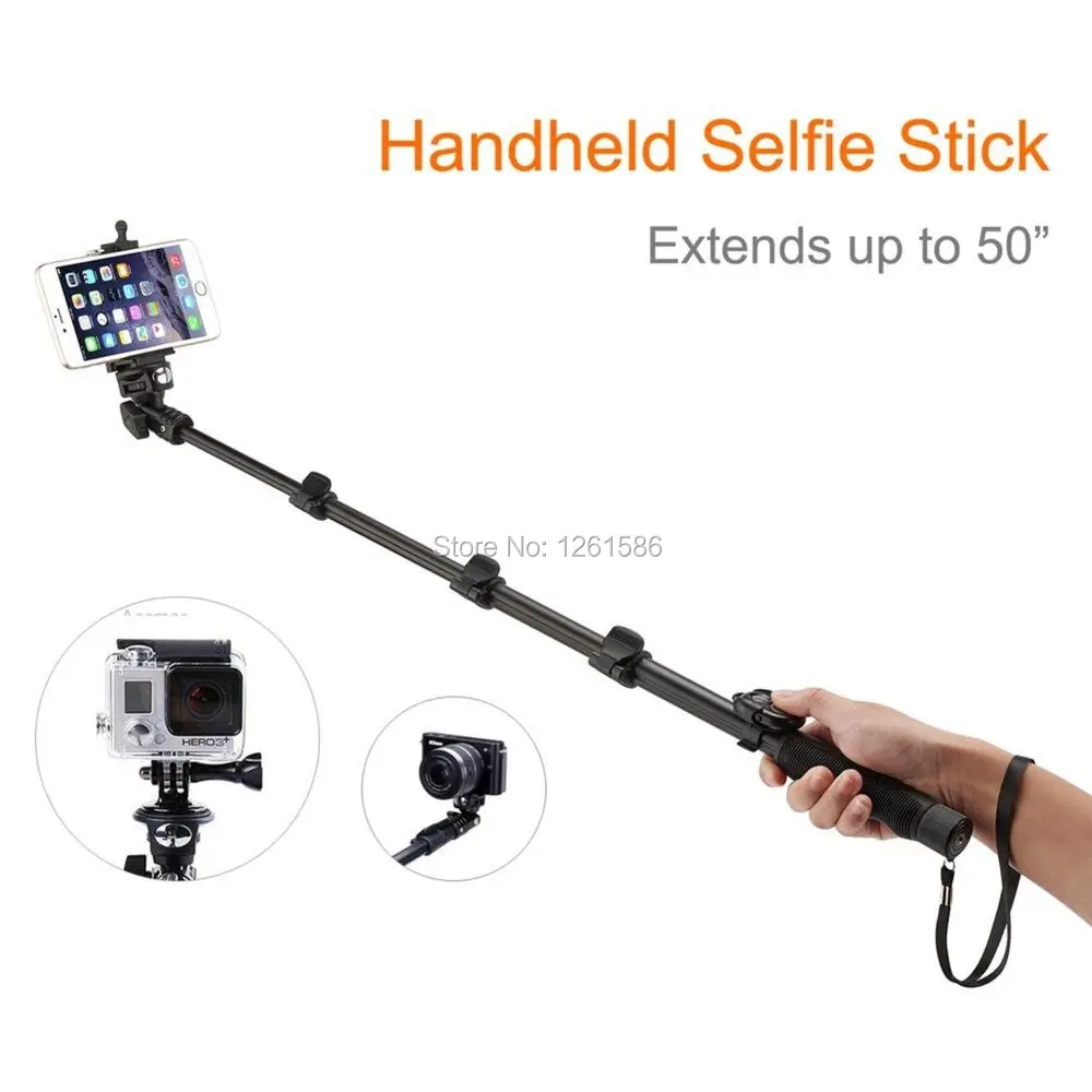 Bluetooth Selfie Stick with Tripod Stand YunTeng original  18-50 INCh Self-Portrait monopod  4