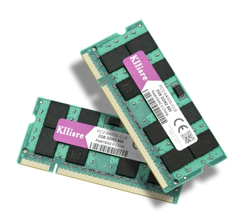 Kllisre 2 Гб DDR2 PC2-6400 800 МГц 200pin ноутбук память SO-DIMM ноутбук оперативная память