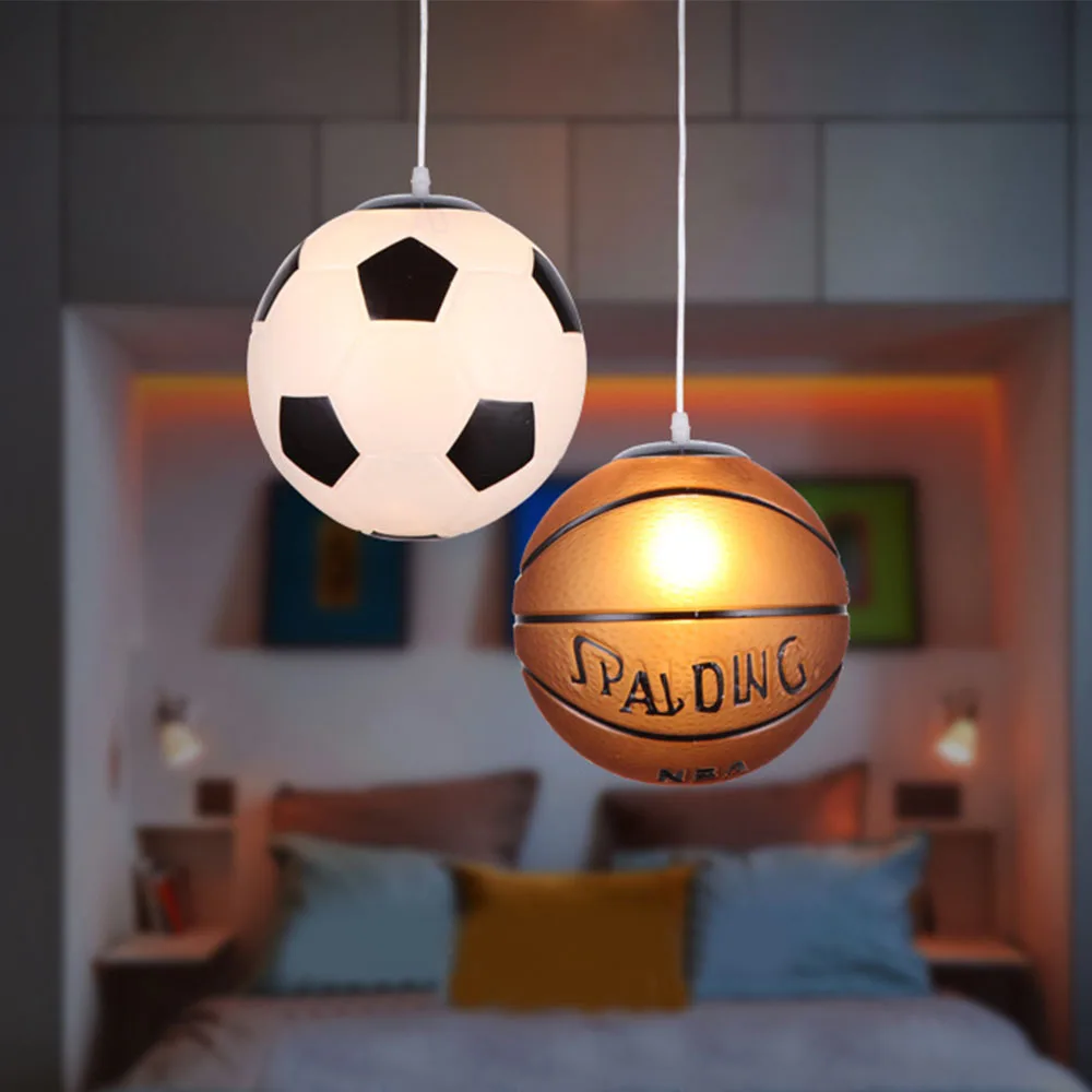 Подвесной светильник для кухни в футбольном стиле, потолочный декоративный светильник, светильник для ресторана, спальни, гостиной, кафе-магазина
