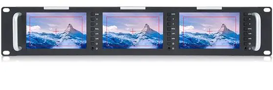 T51 rack monitors with center marker and safe frames